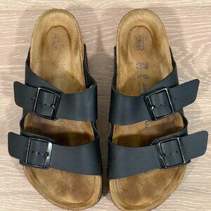 Birkenstock Arizona Sandals – Black Leather (Women’s Size 8 / EU 39)